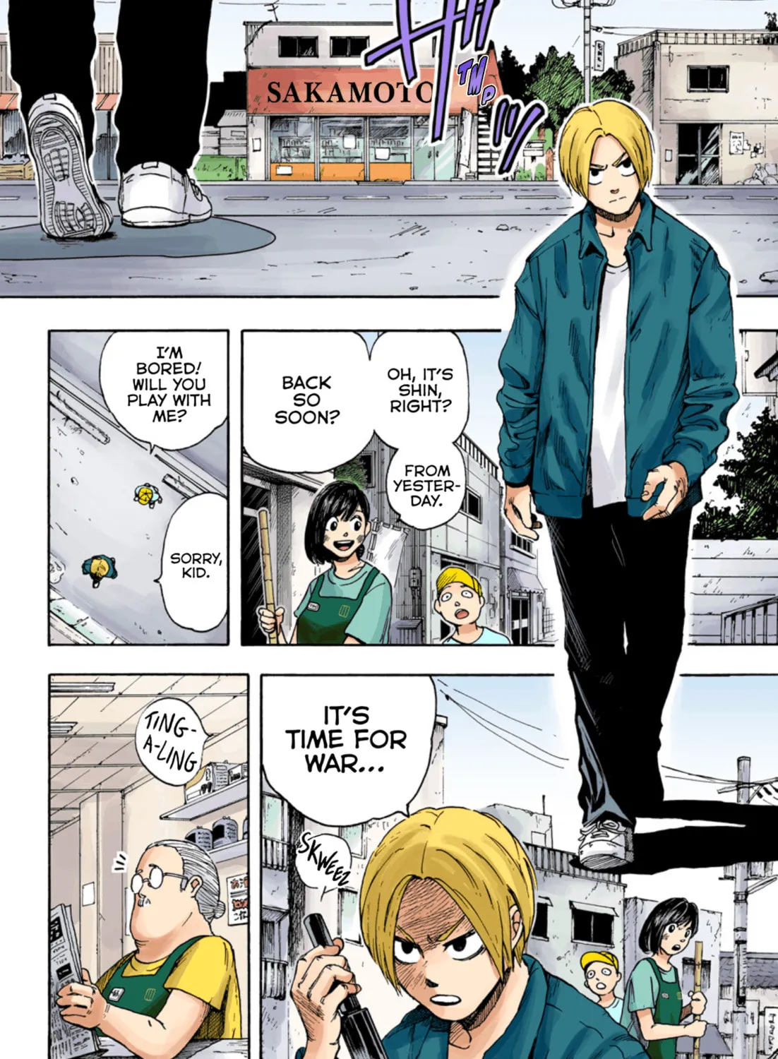 Read Sakamoto Days (Colored) chapter 1 image 56 on Lezhin