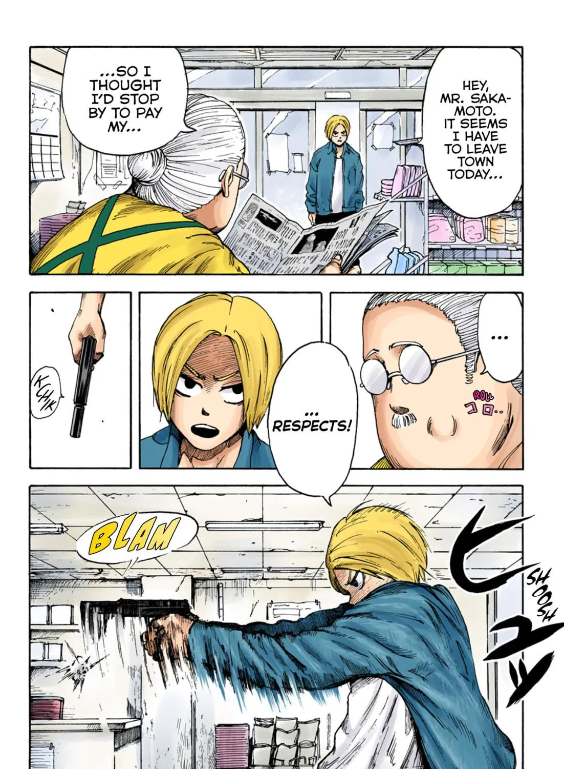 Read Sakamoto Days (Colored) chapter 1 image 58 on Lezhin