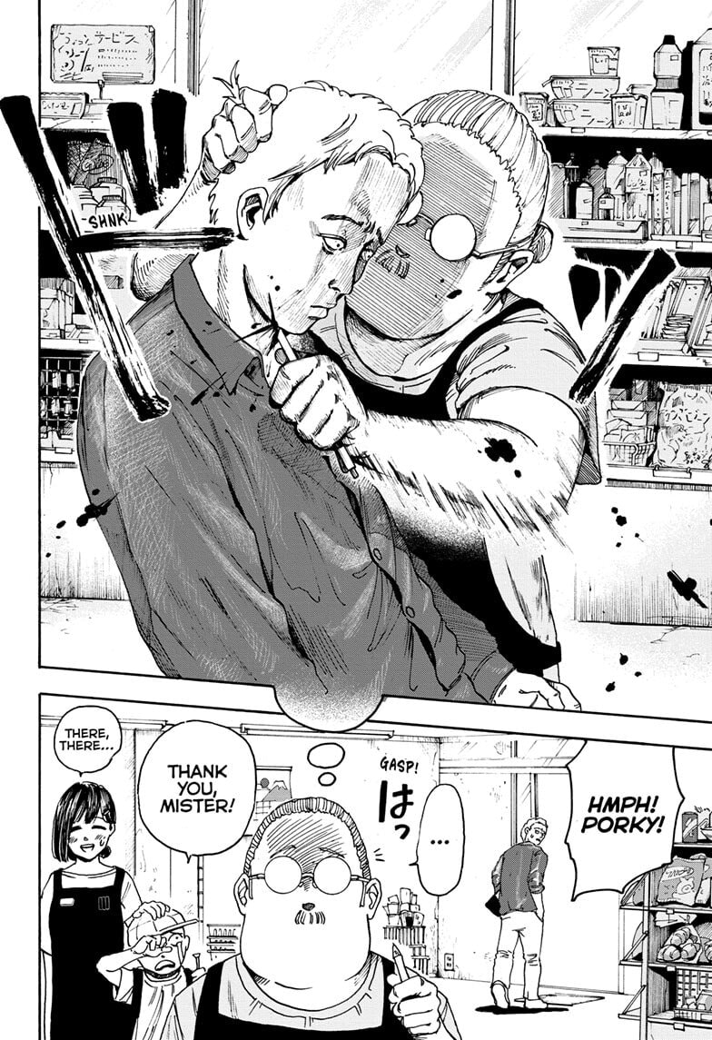 Read Sakamoto Days chapter 1 image 13 on Lezhin