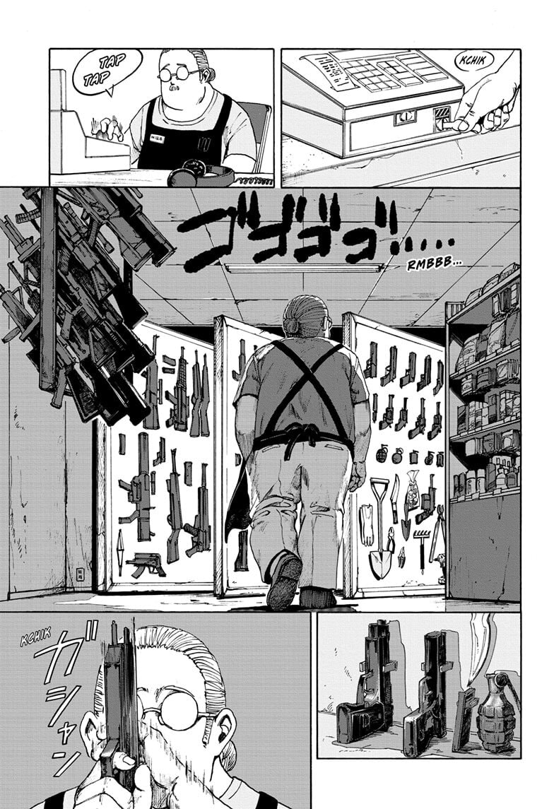 Read Sakamoto Days chapter 1 image 38 on Lezhin