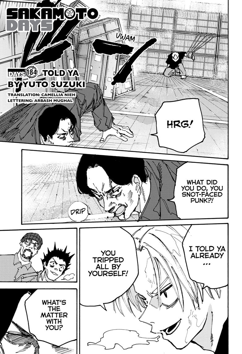 Read Sakamoto Days chapter 184 image 0 on Lezhin