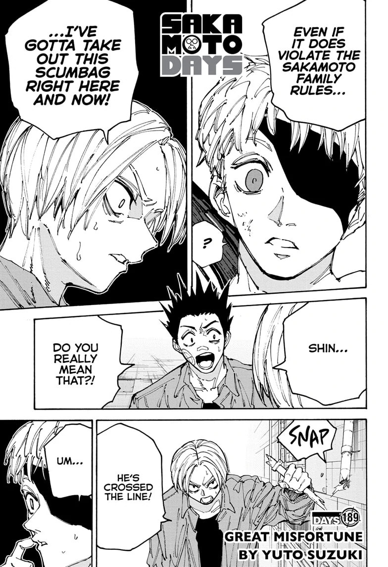Read Sakamoto Days chapter 189 image 0 on Lezhin