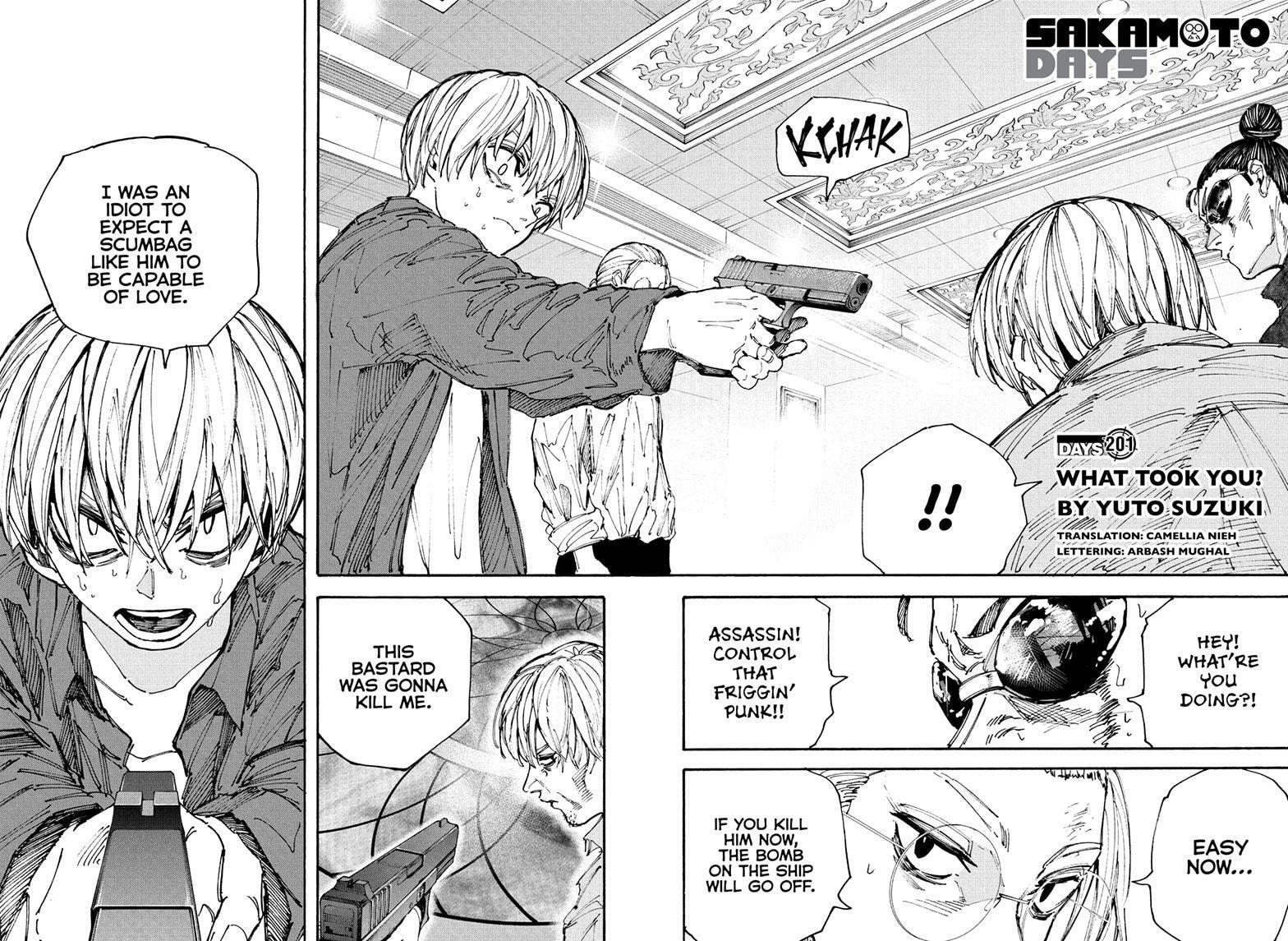 Read Sakamoto Days chapter 201 image 1 on Lezhin