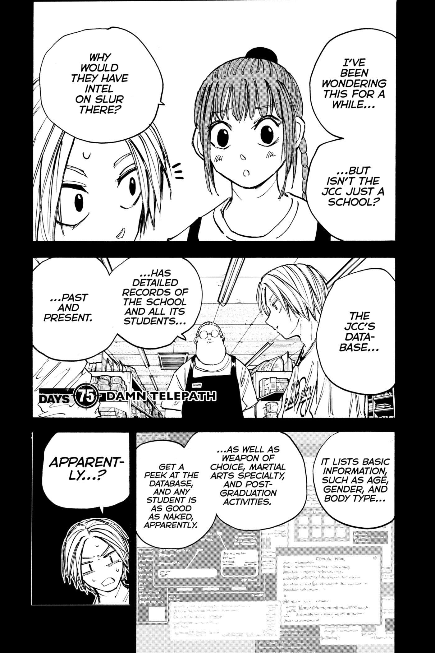 Read Sakamoto Days chapter 75 image 0 on Lezhin