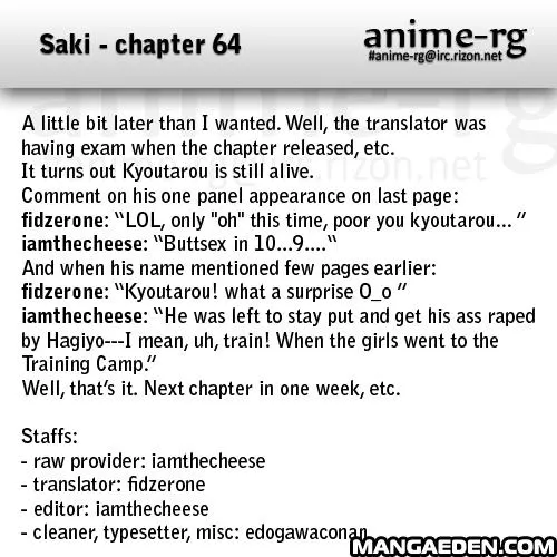 Read Saki chapter 63.99 image 0 on Lezhin