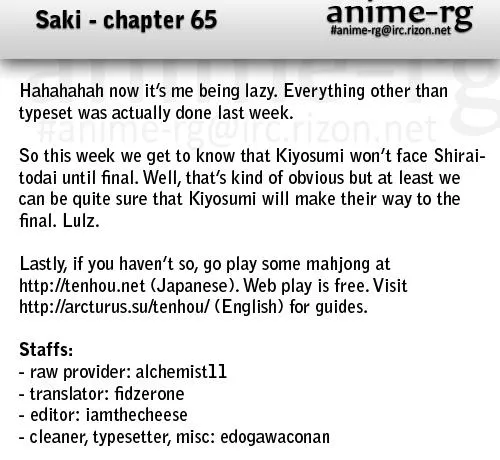 Read Saki chapter 64.99 image 14 on Lezhin