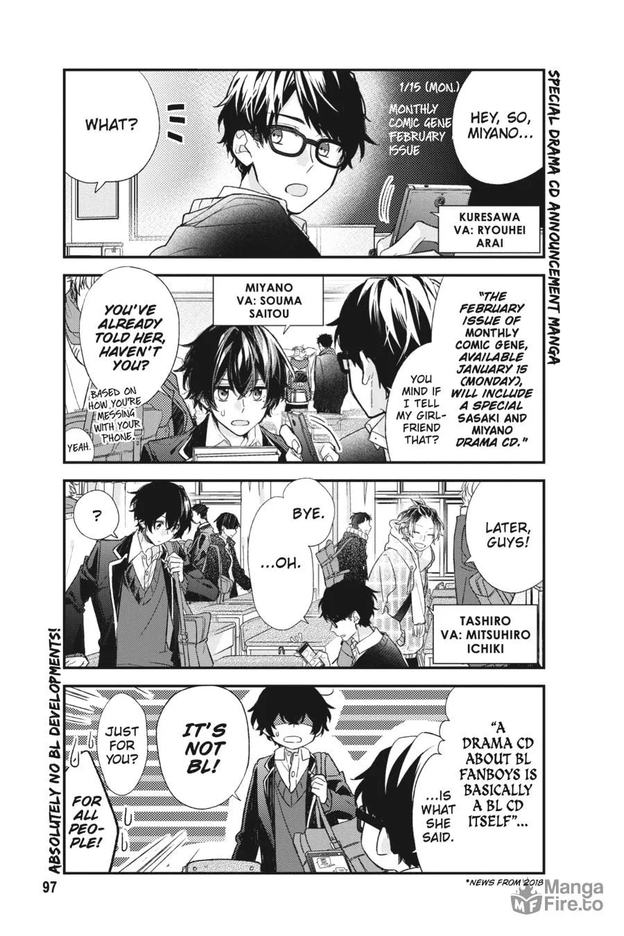 Read Sasaki and Miyano chapter 46.1 image 2 on Lezhin