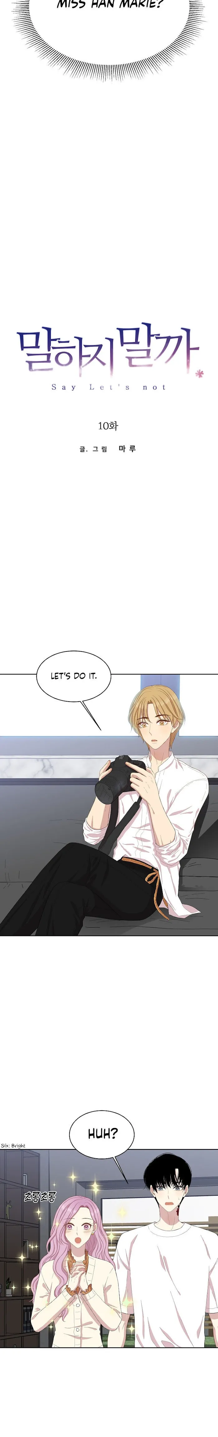 Say Let’s Not Chapter 10 page 11 - 