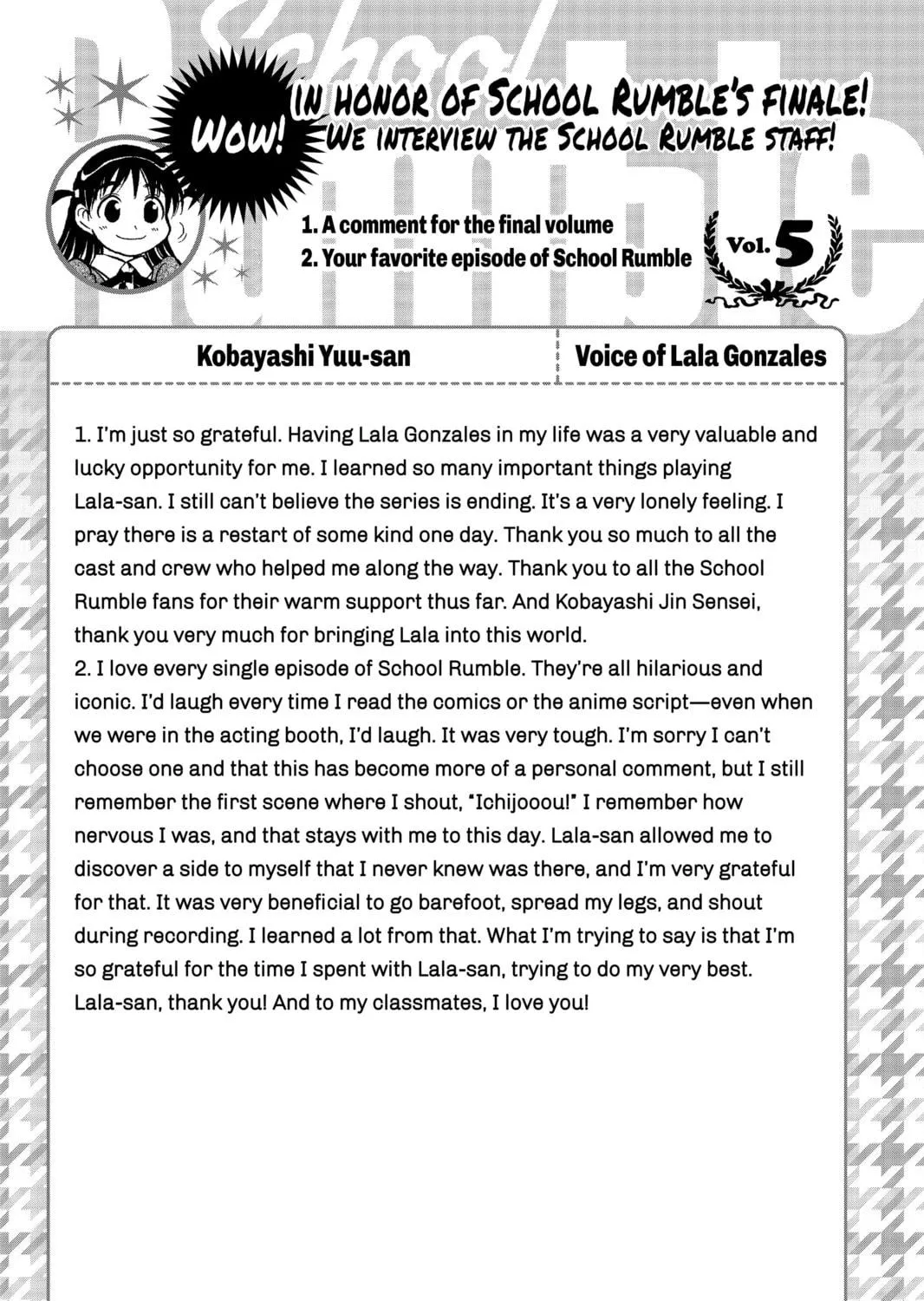 Read School Rumble chapter 274 image 18 on Lezhin
