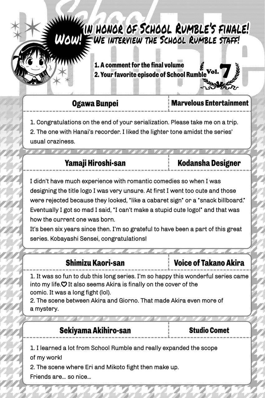 Read School Rumble chapter 339 image 10 on Lezhin