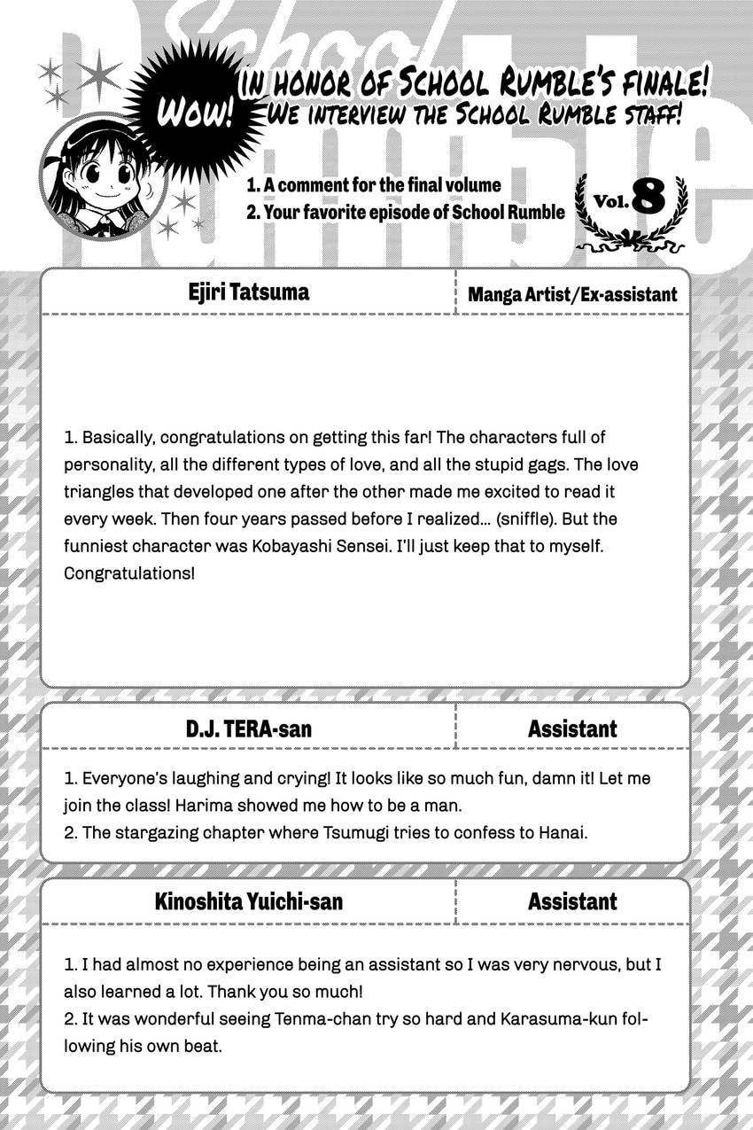 Read School Rumble chapter 340 image 10 on Lezhin