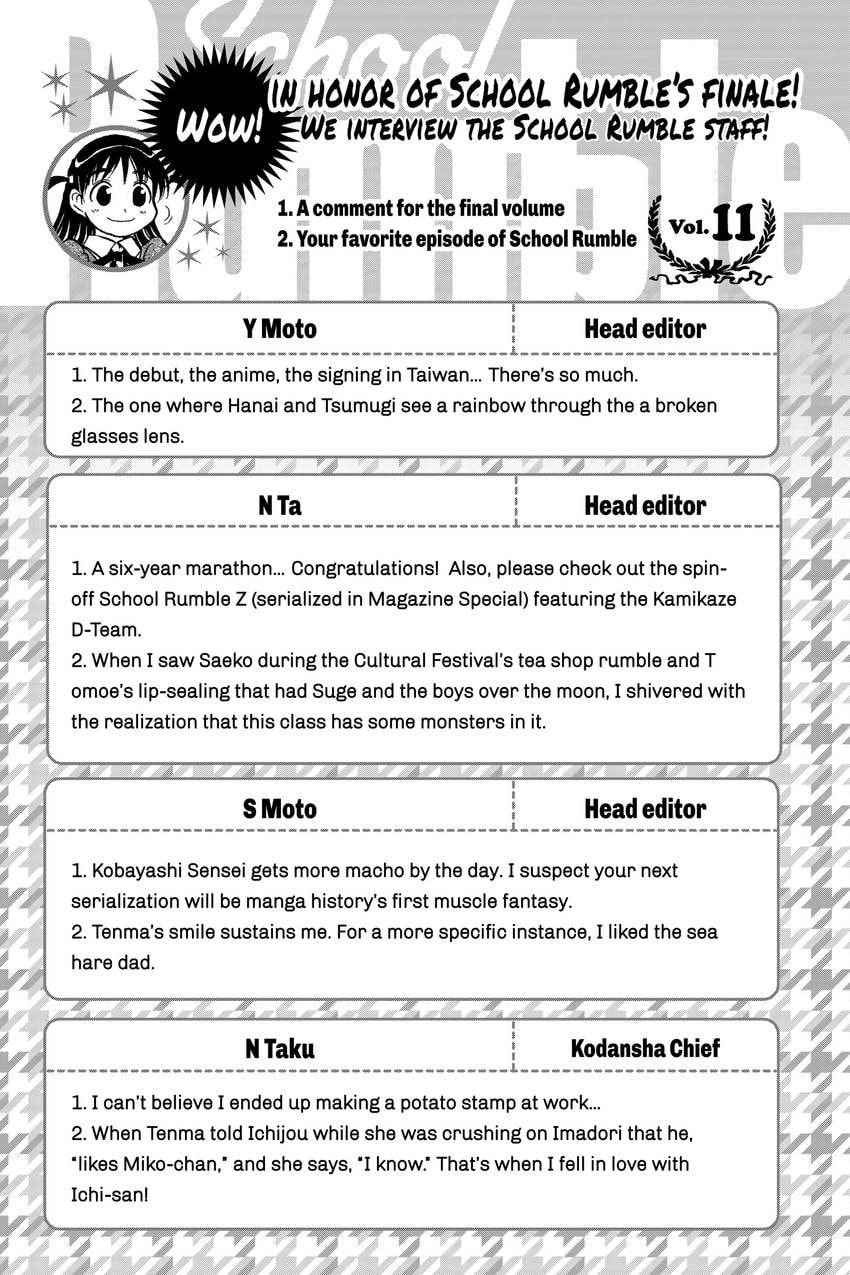 Read School Rumble chapter 343 image 9 on Lezhin