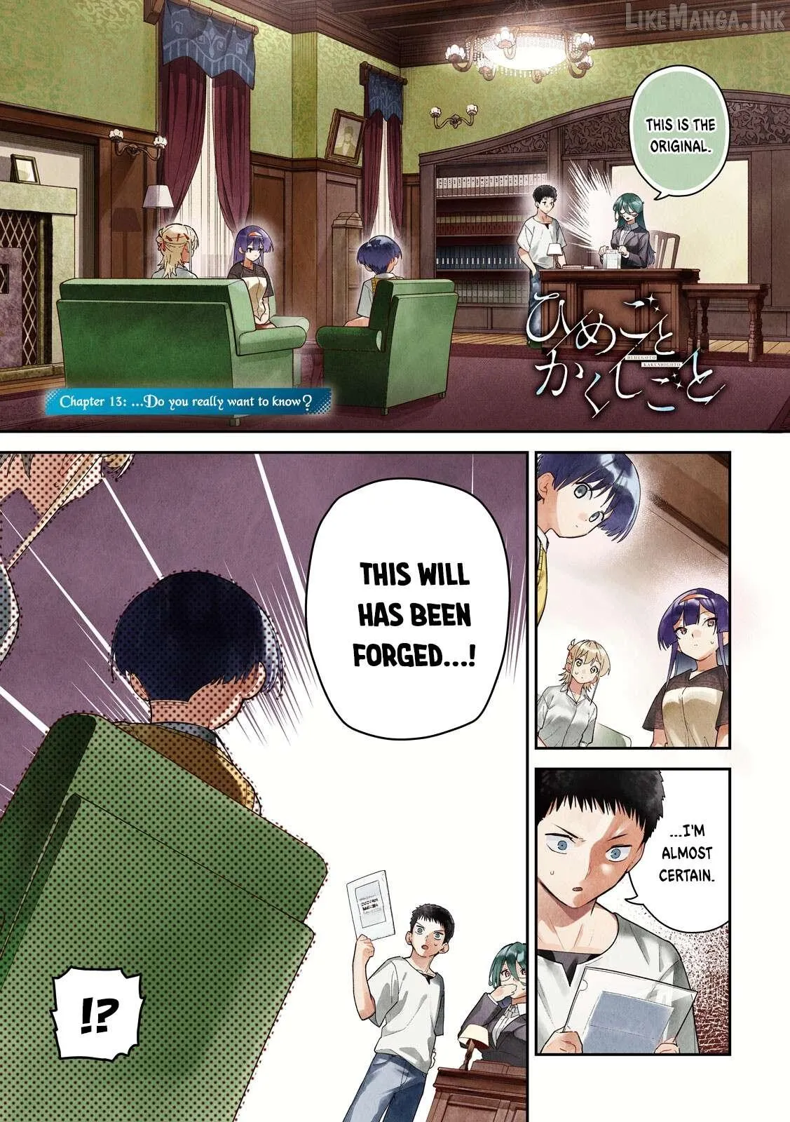 Read Secret Affairs, Hidden Truths chapter 13 image 1 on Lezhin