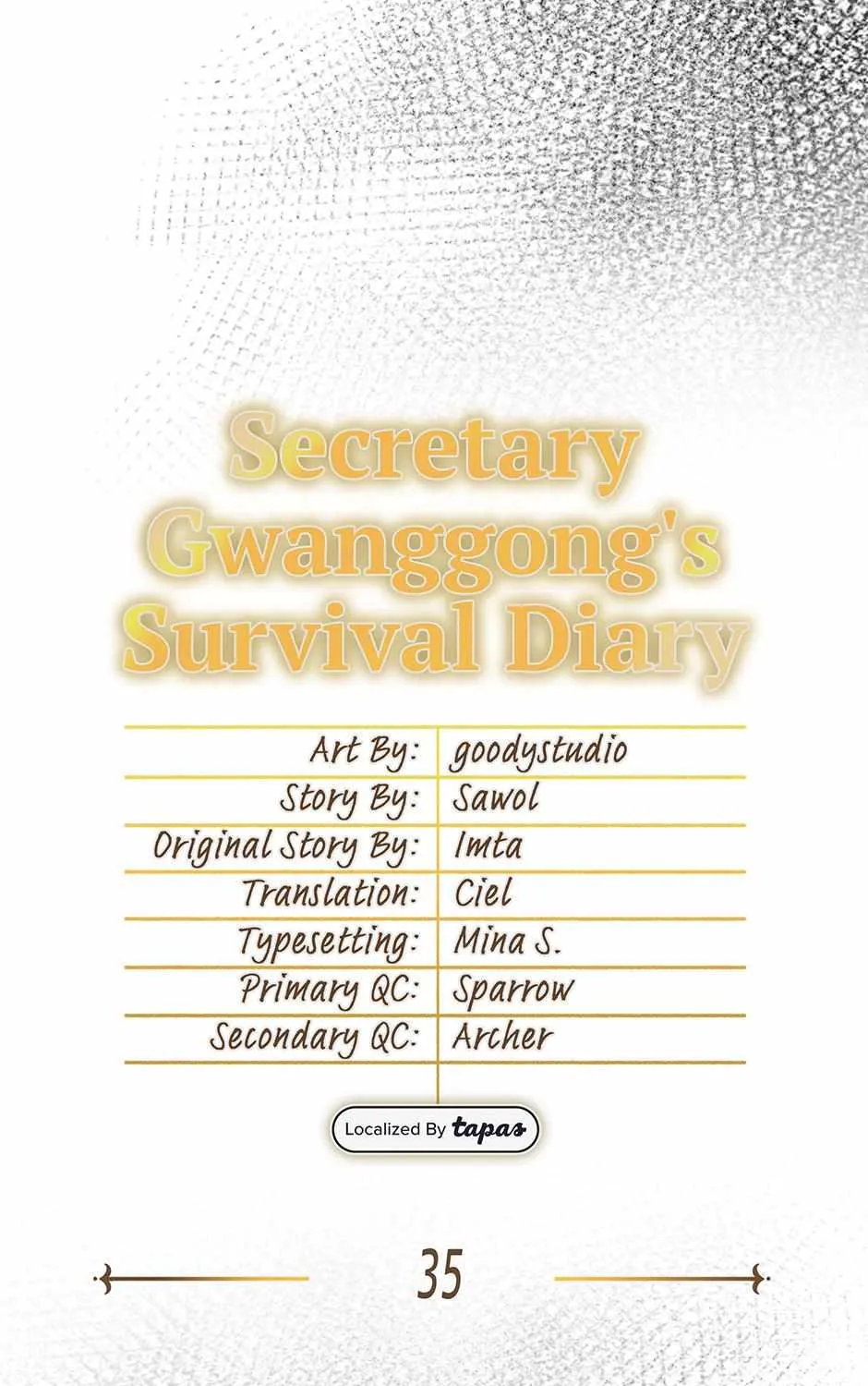 SECRETARY GWANGGONGS SURVIVAL DIARY Chapter 35 page 79 - 