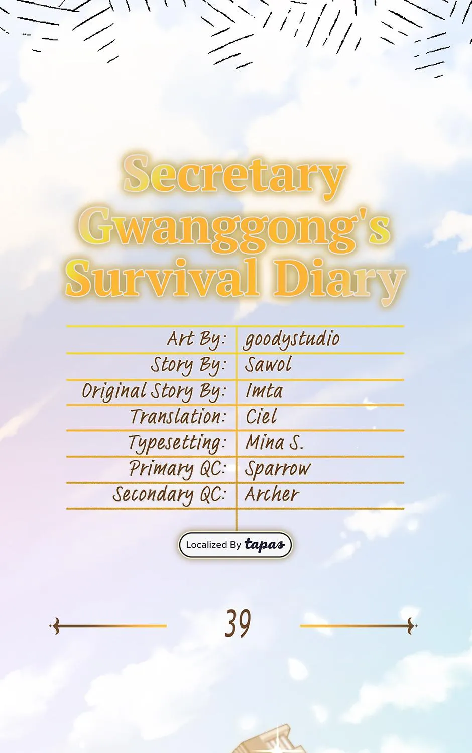 SECRETARY GWANGGONGS SURVIVAL DIARY Chapter 39 page 59 - 