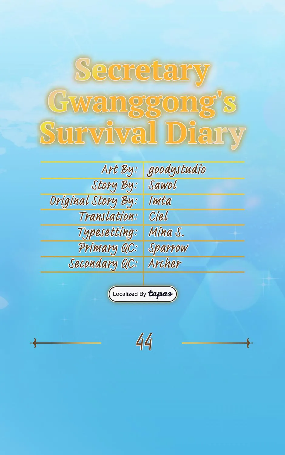 SECRETARY GWANGGONGS SURVIVAL DIARY Chapter 44 page 52 - 