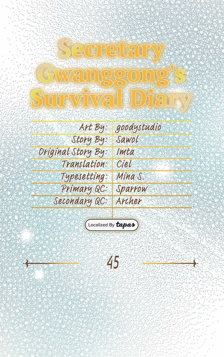 SECRETARY GWANGGONGS SURVIVAL DIARY Chapter 45 page 29 - 