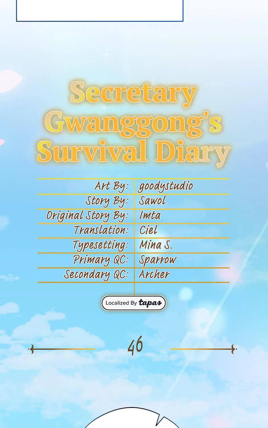 SECRETARY GWANGGONGS SURVIVAL DIARY Chapter 46 page 74 - 
