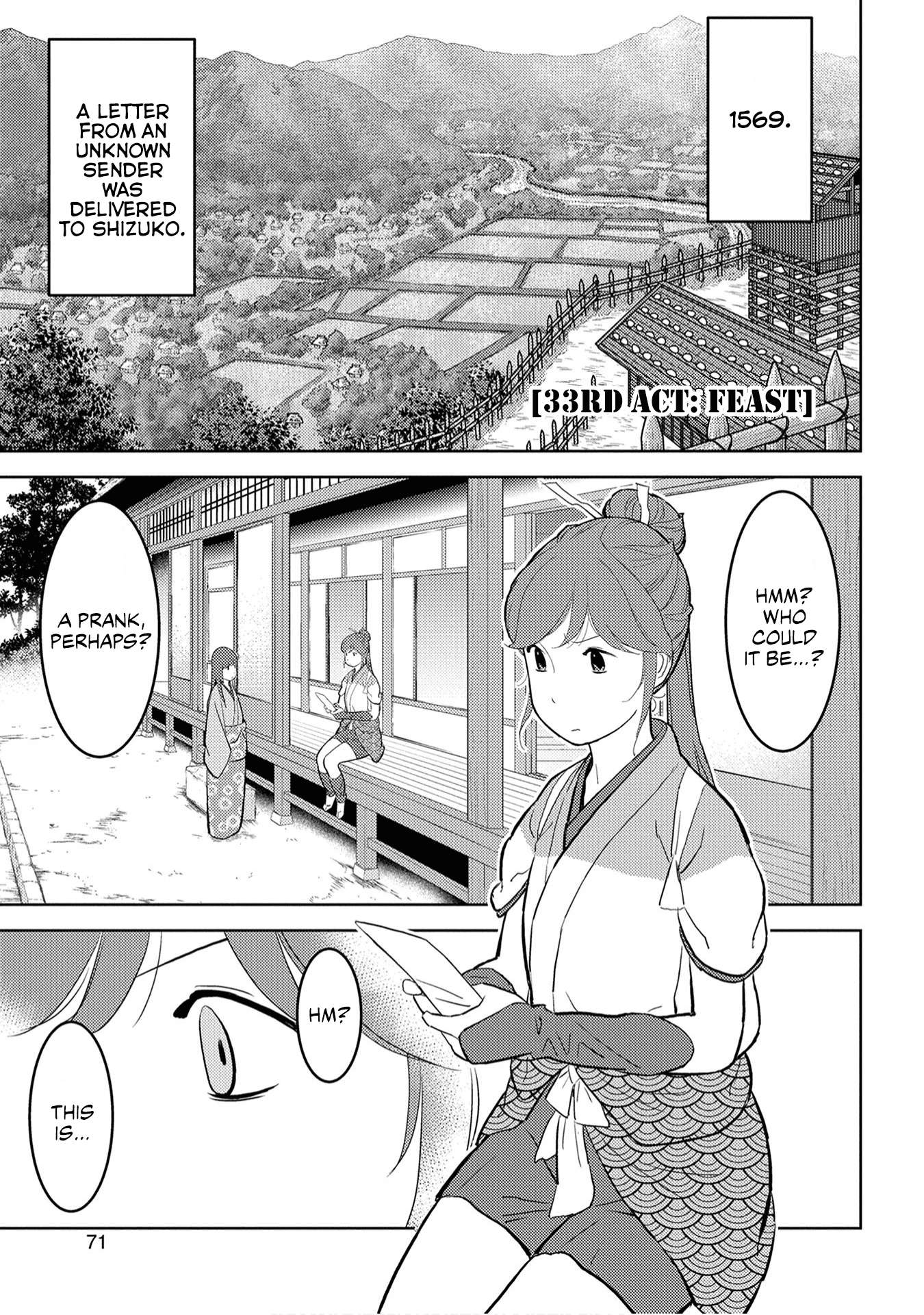 Sengoku Komachi Kuroutan Chapter 33.1 page 2 - 