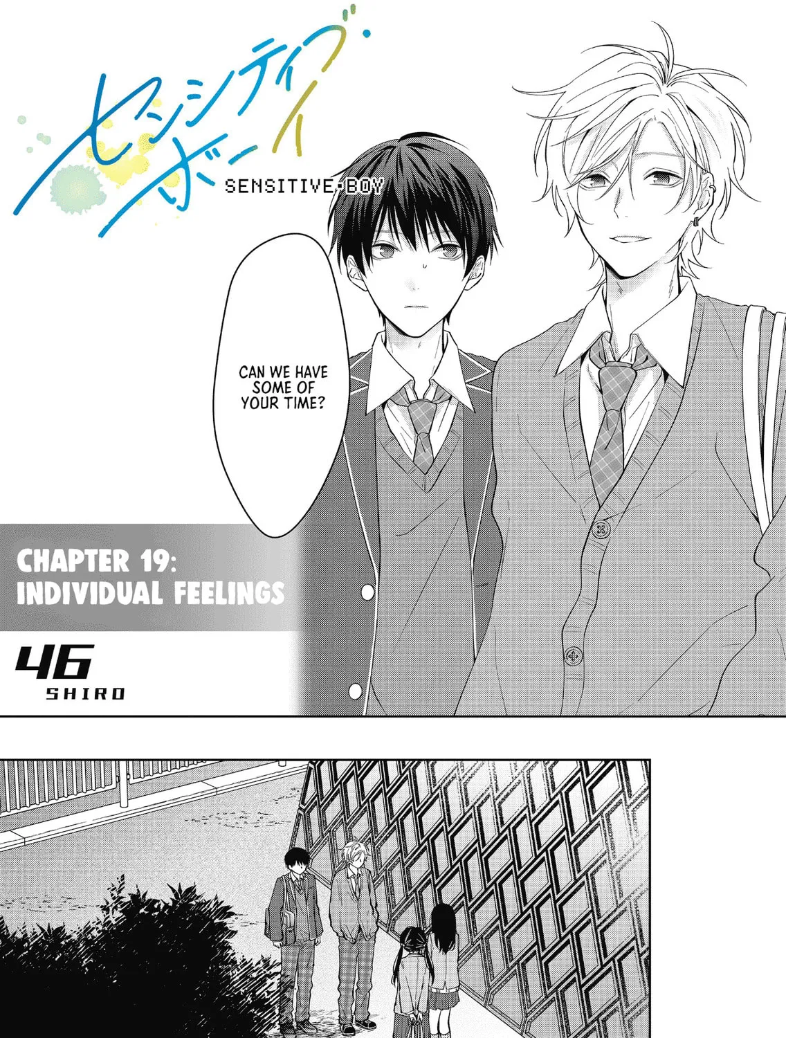 Read Sensitive Boy chapter 19 image 0 on Lezhin