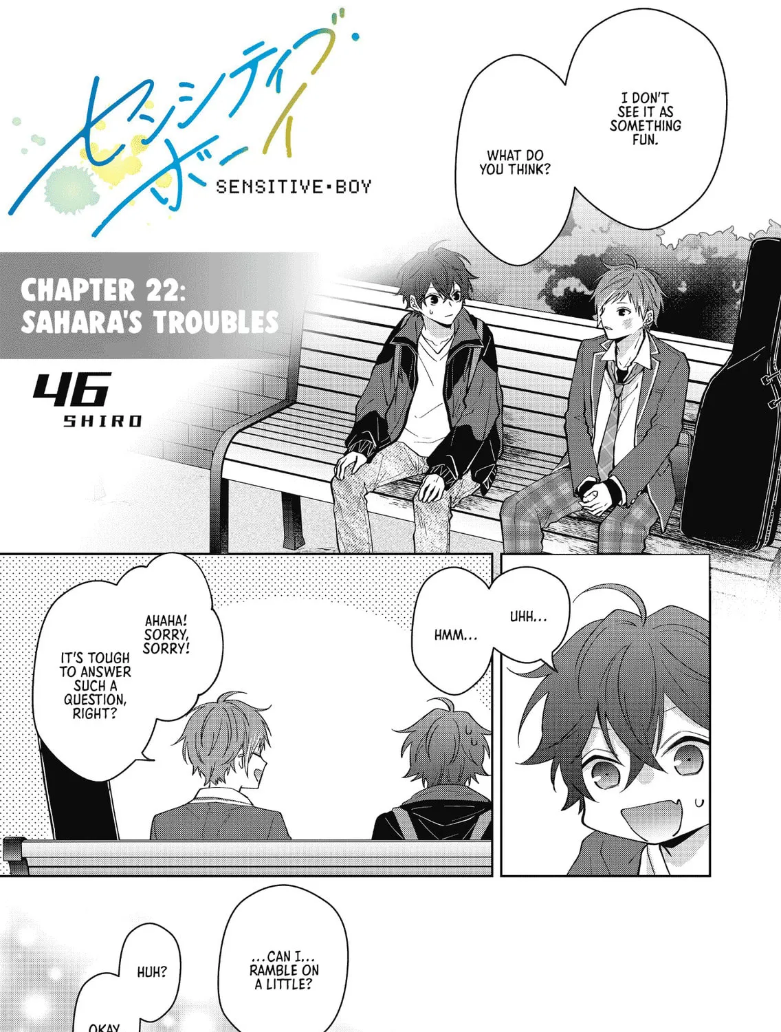 Read Sensitive Boy chapter 22 image 0 on Lezhin