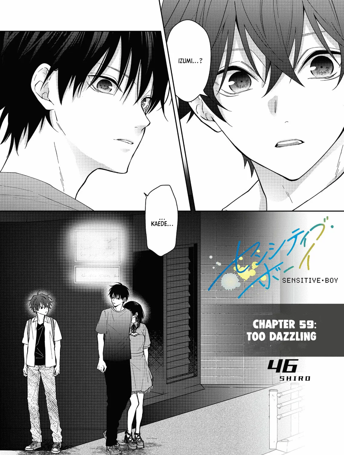 Read Sensitive Boy chapter 59 image 0 on Lezhin