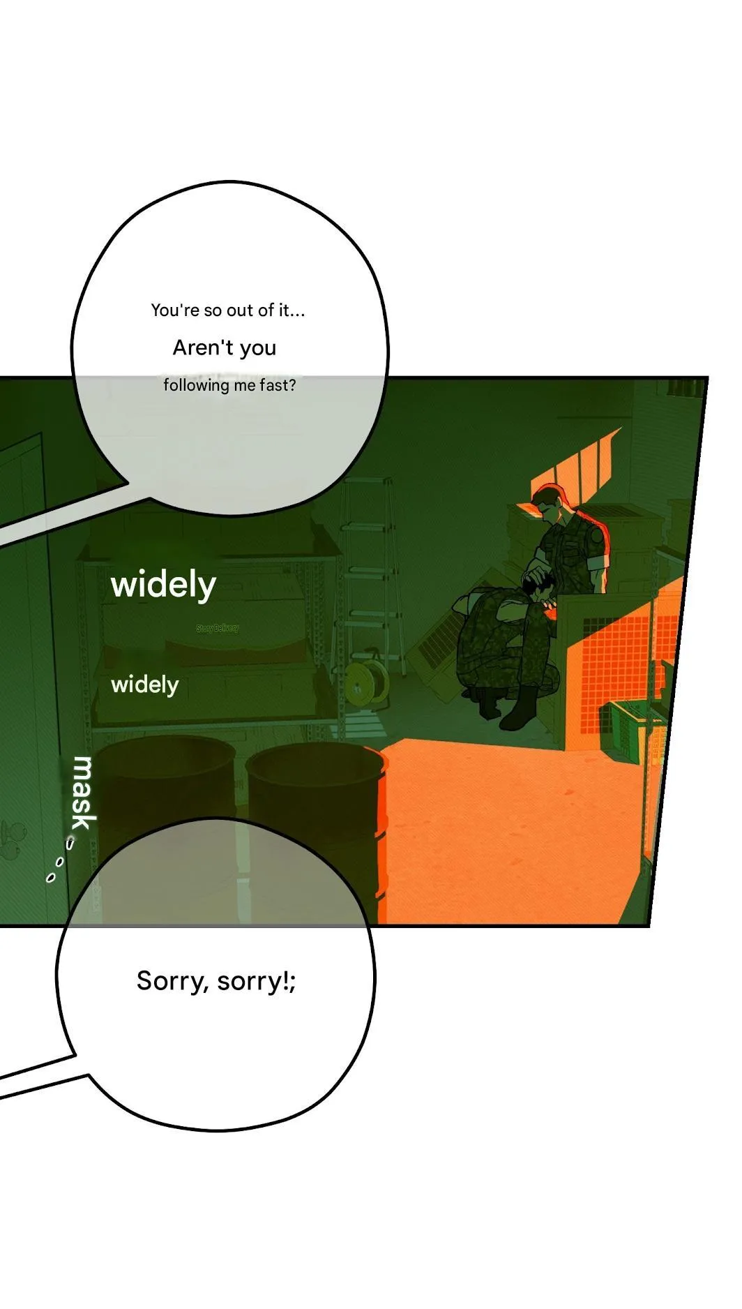 Sergeant, could you pick up the soap? Chapter 0 page 8 - 