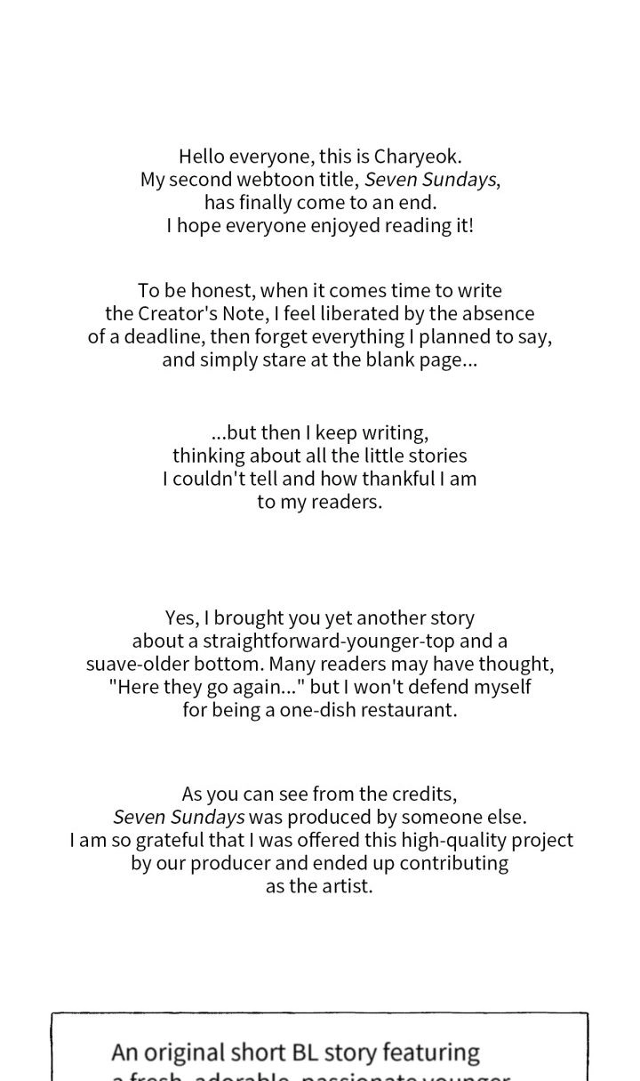 Read Seven Sundays chapter 3.1 image 1 on Lezhin
