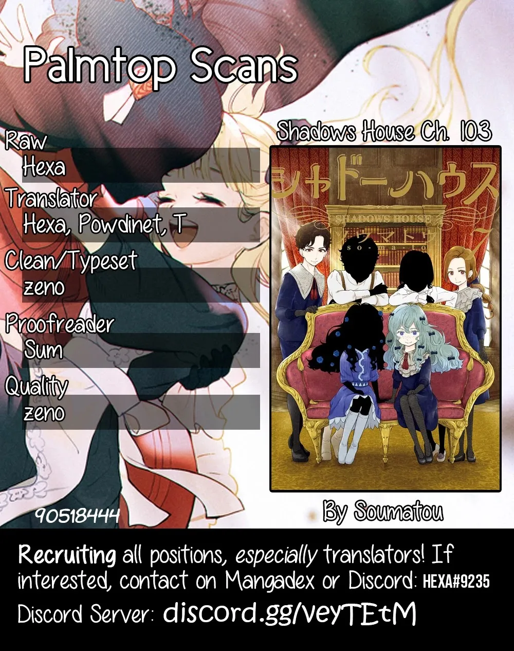 Read Shadow House chapter 103 image 0 on Lezhin