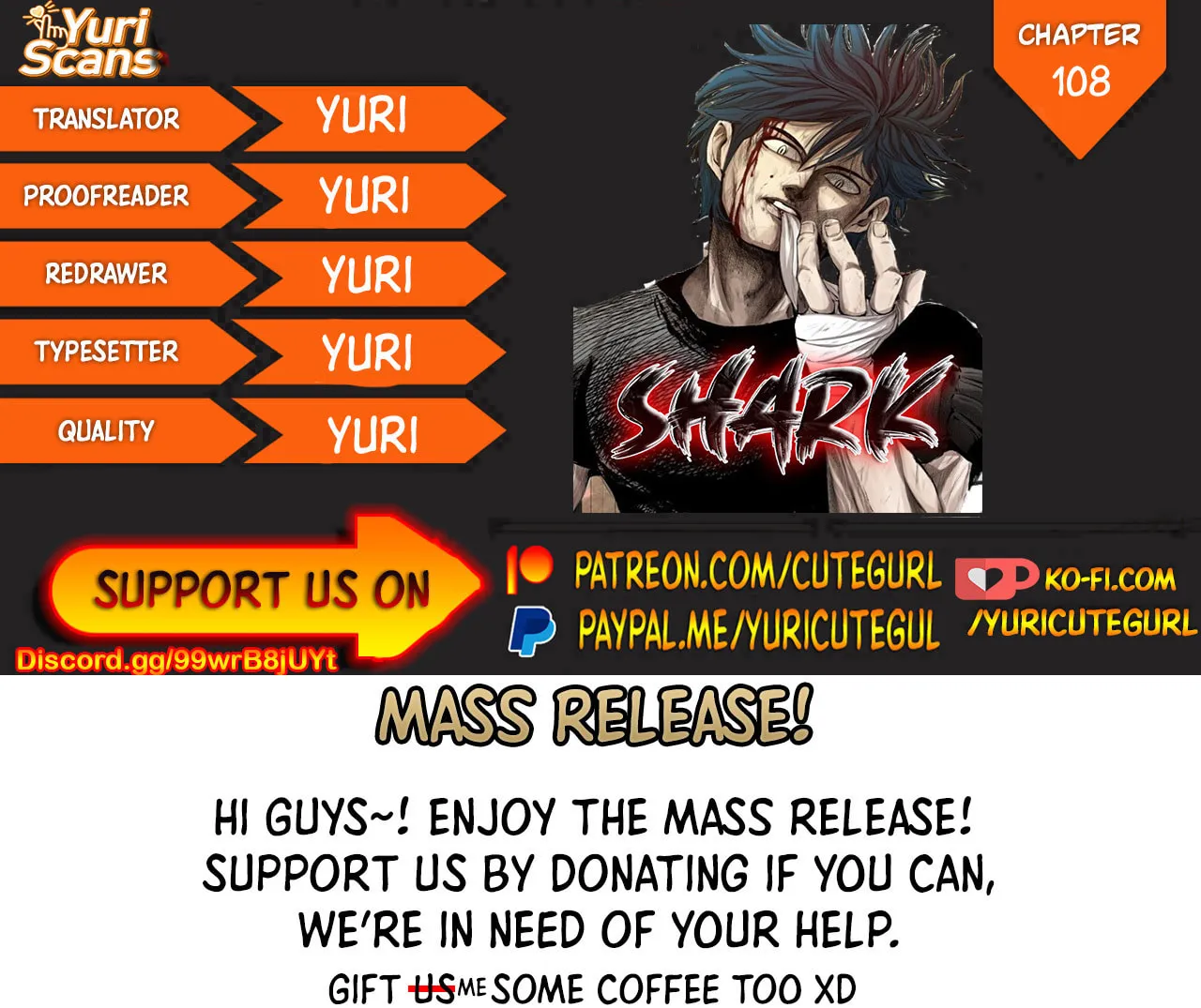 Read Shark chapter 108 image 0 on Lezhin