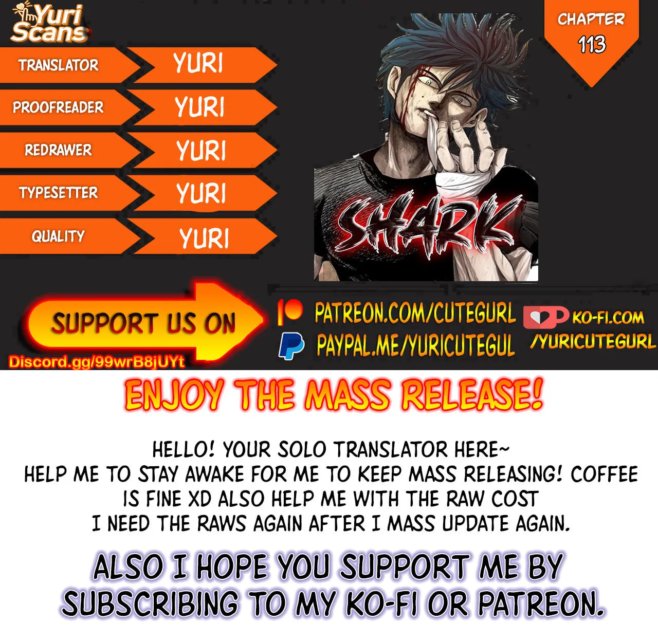 Read Shark chapter 113 image 0 on Lezhin