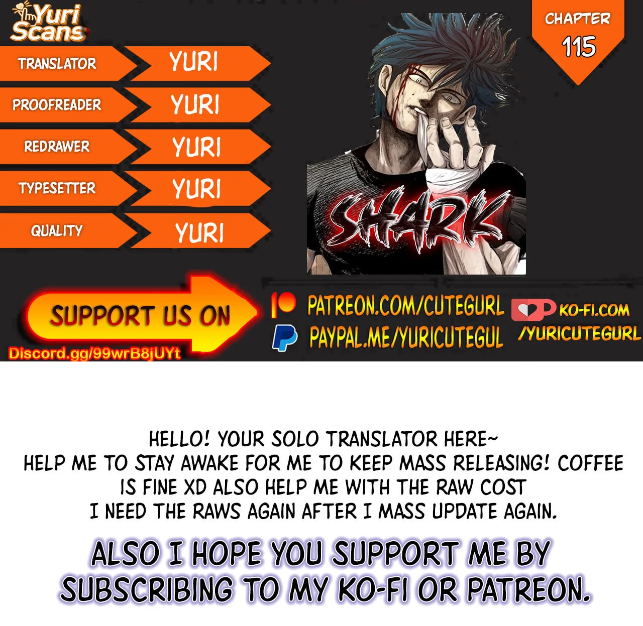 Read Shark chapter 115 image 0 on Lezhin