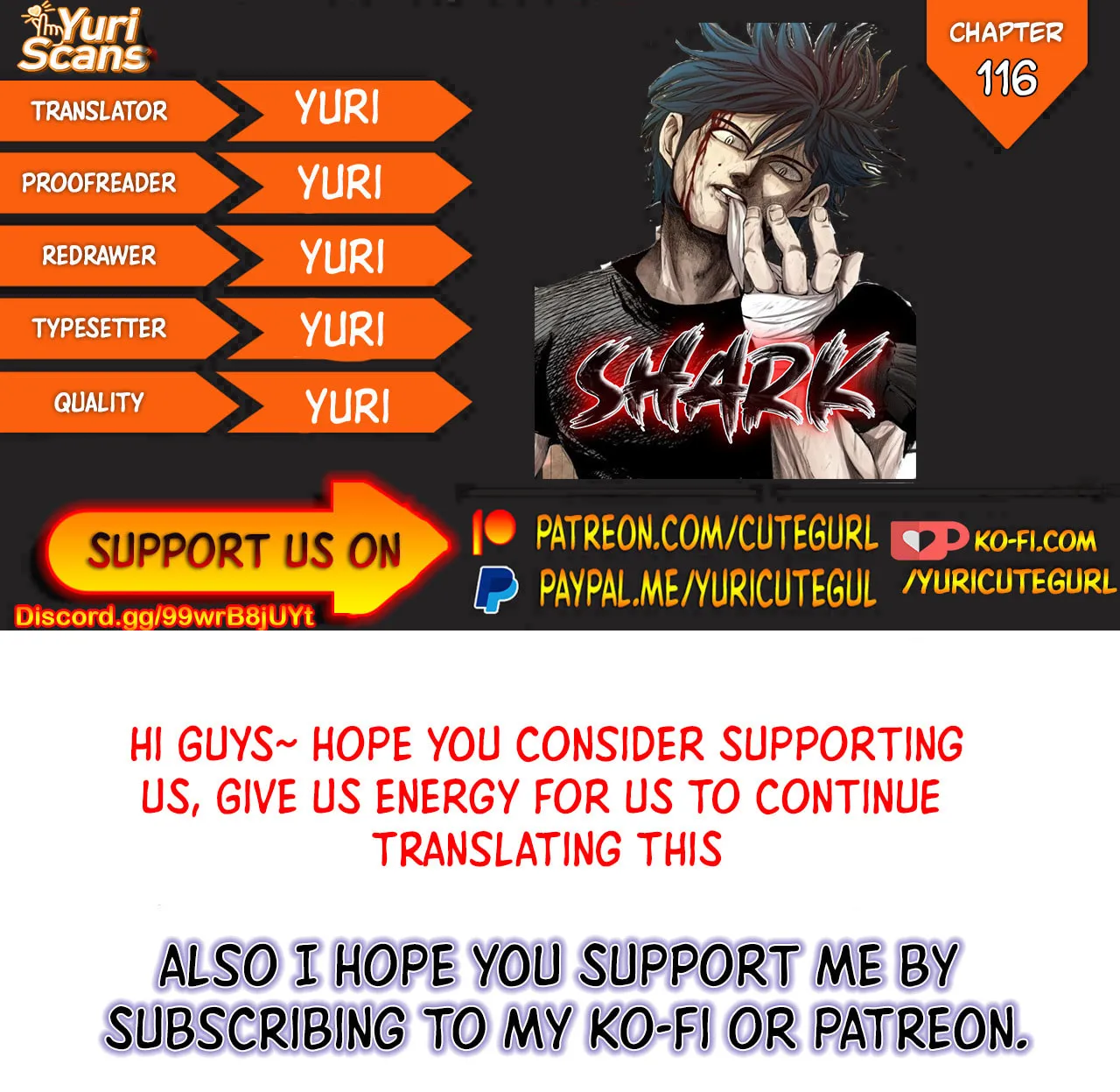 Read Shark chapter 116 image 0 on Lezhin