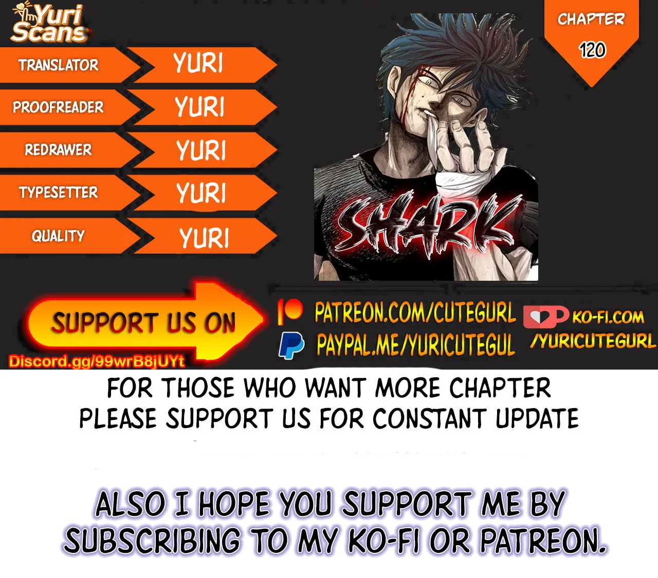 Read Shark chapter 120 image 0 on Lezhin