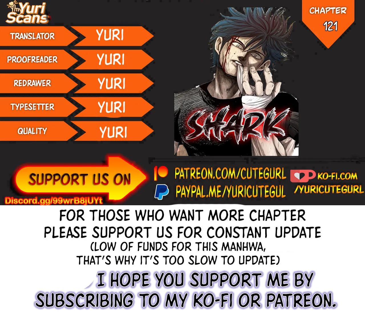 Read Shark chapter 121 image 0 on Lezhin