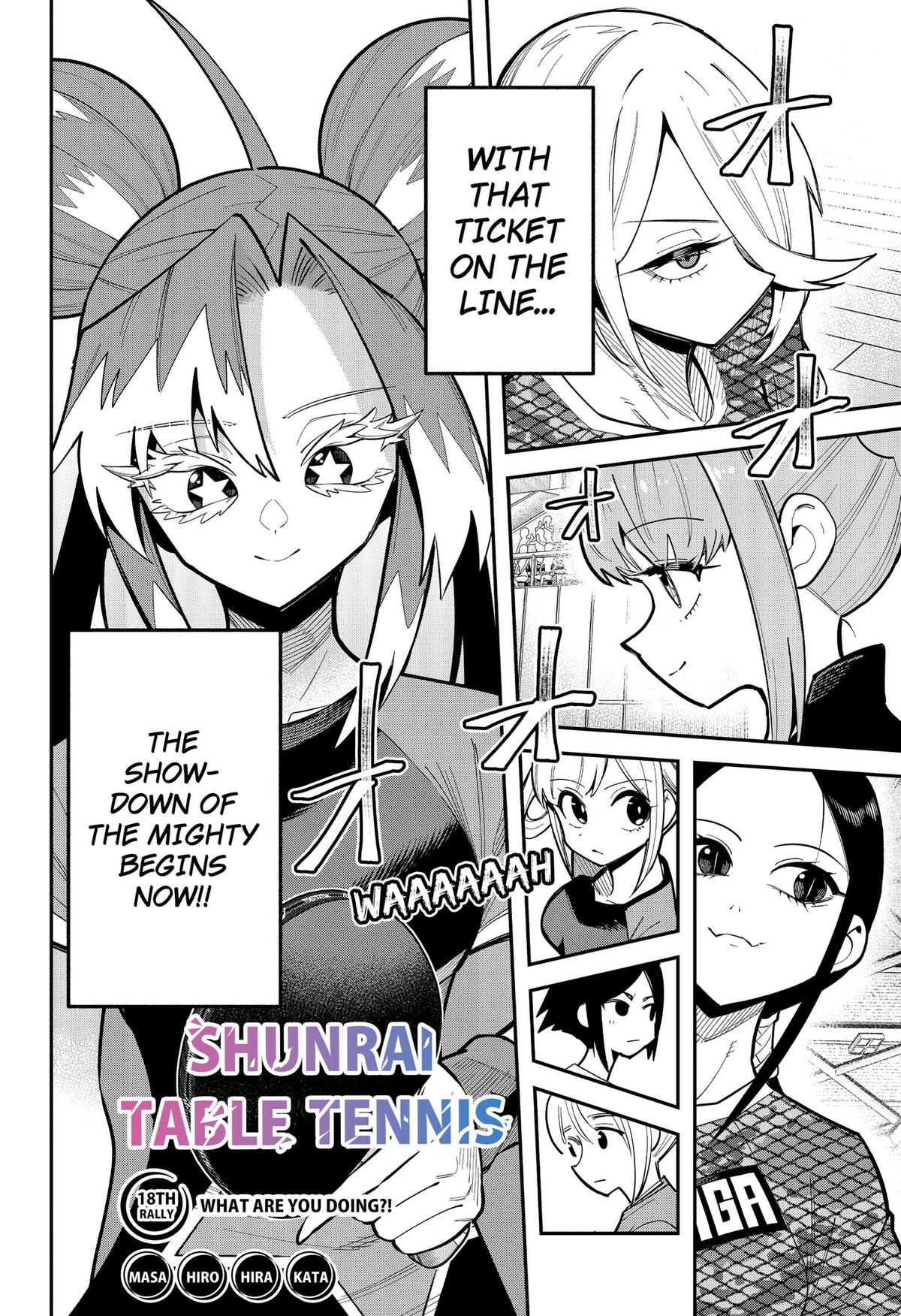 Read Shunrai Table Tennis chapter 18 image 1 on Lezhin