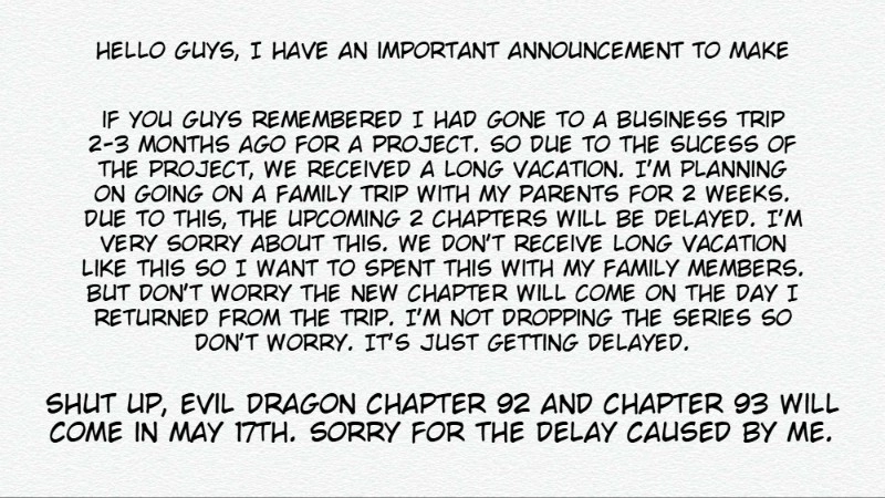 Shut up, Evil Dragon, I don't want to raise a child with you anymore Chapter 91 page 17 - 