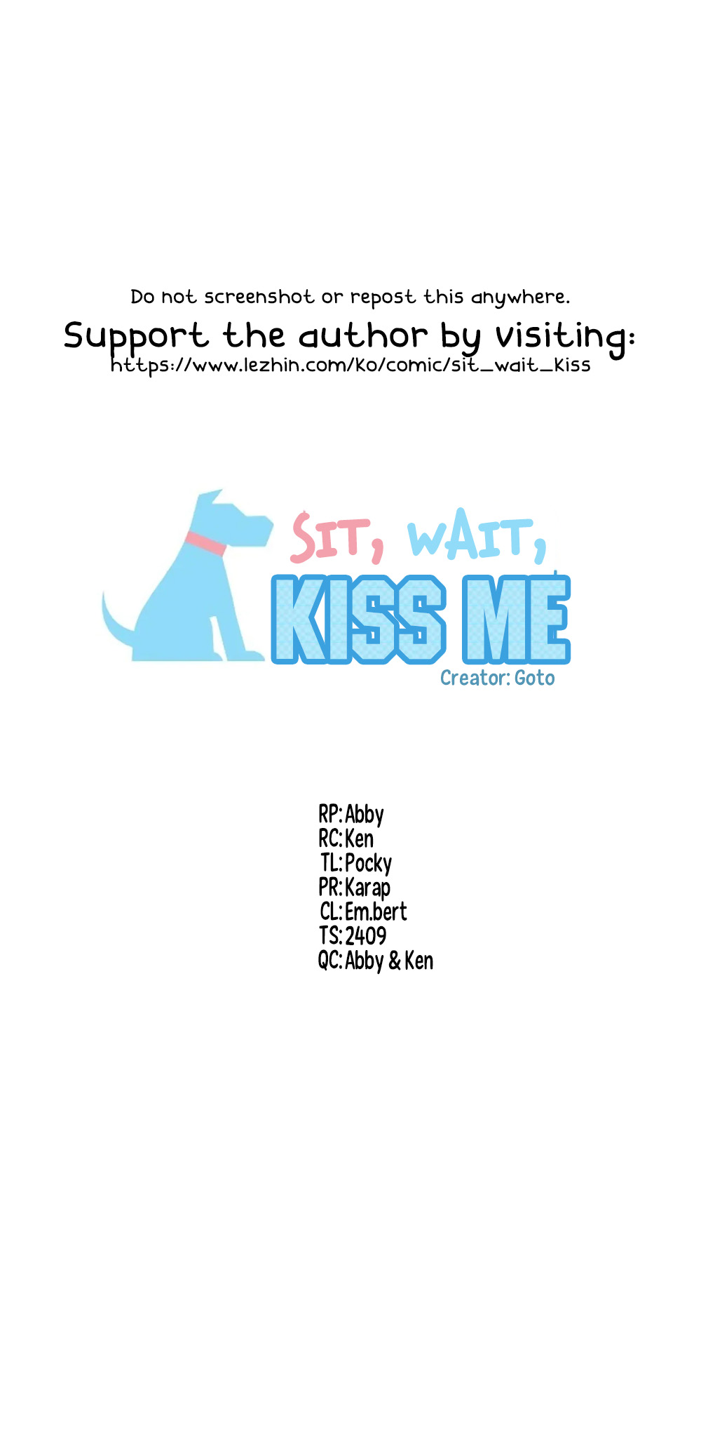 Read Sit, Wait, Kiss Me chapter 12 image 3 on Lezhin