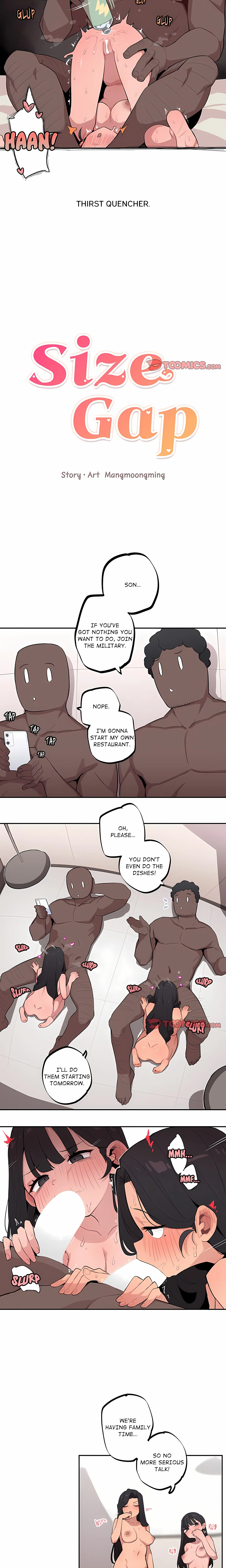 Read Size Gap chapter 34 image 1 on Lezhin