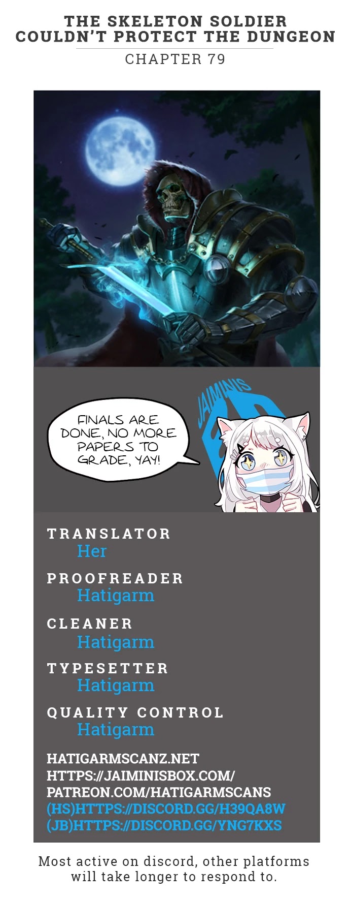 Read Skeleton Soldier Couldn’t Protect the Dungeon chapter 79 image 0 on Lezhin