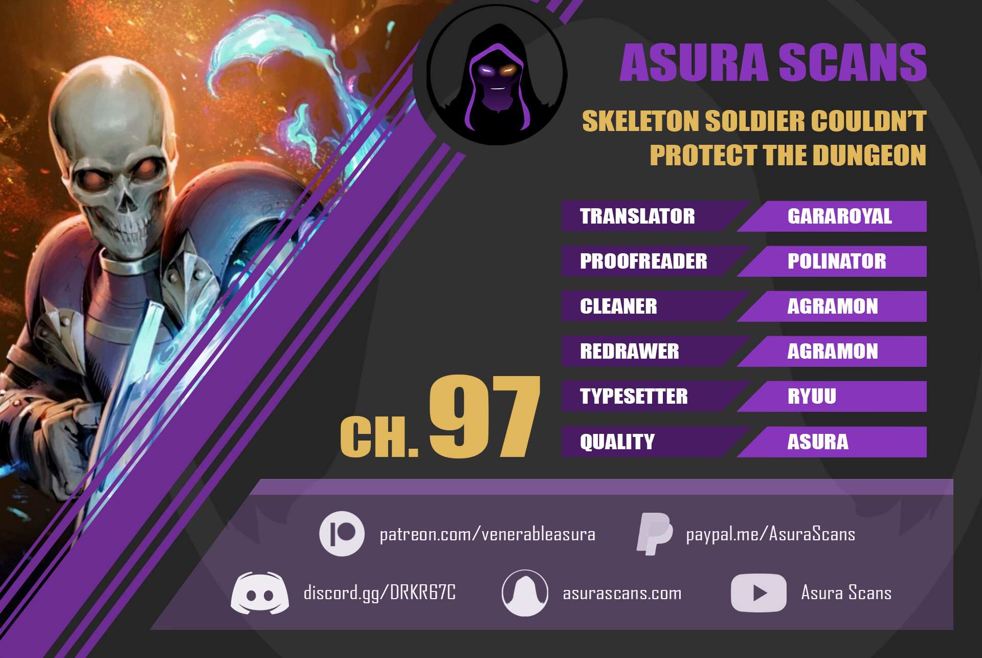 Read Skeleton Soldier Couldn’t Protect the Dungeon chapter 97 image 0 on Lezhin