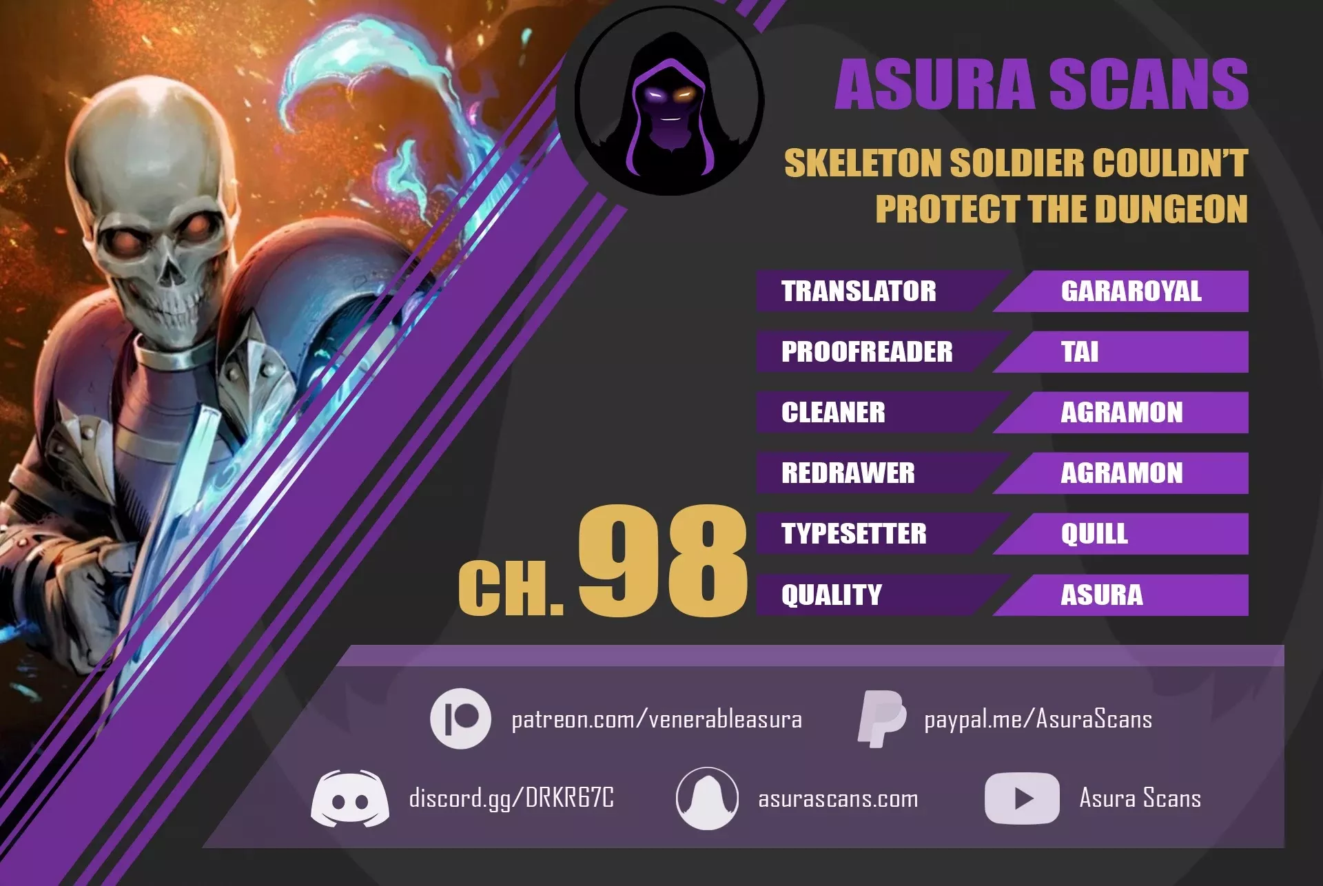 Read Skeleton Soldier Couldn’t Protect the Dungeon chapter 98 image 0 on Lezhin