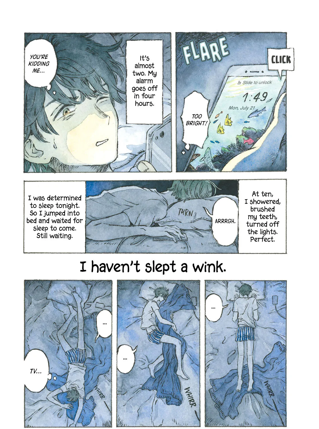 Read Sleepless (Colored) chapter 0 image 2 on Lezhin