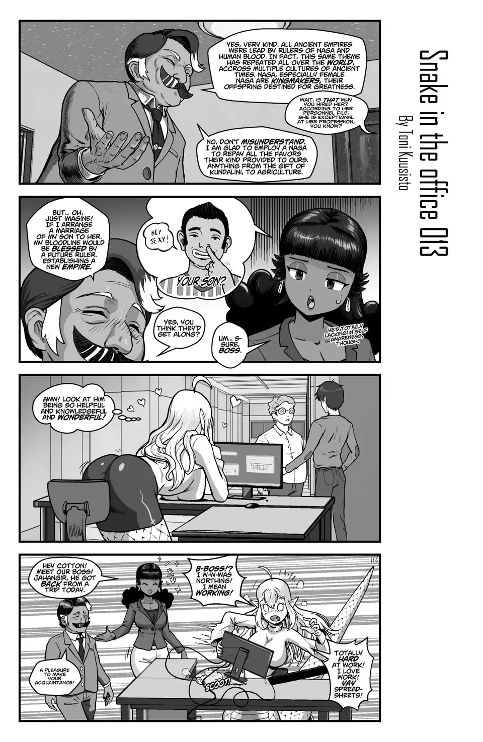 Read Snake In The Office chapter 1 image 13 on Lezhin