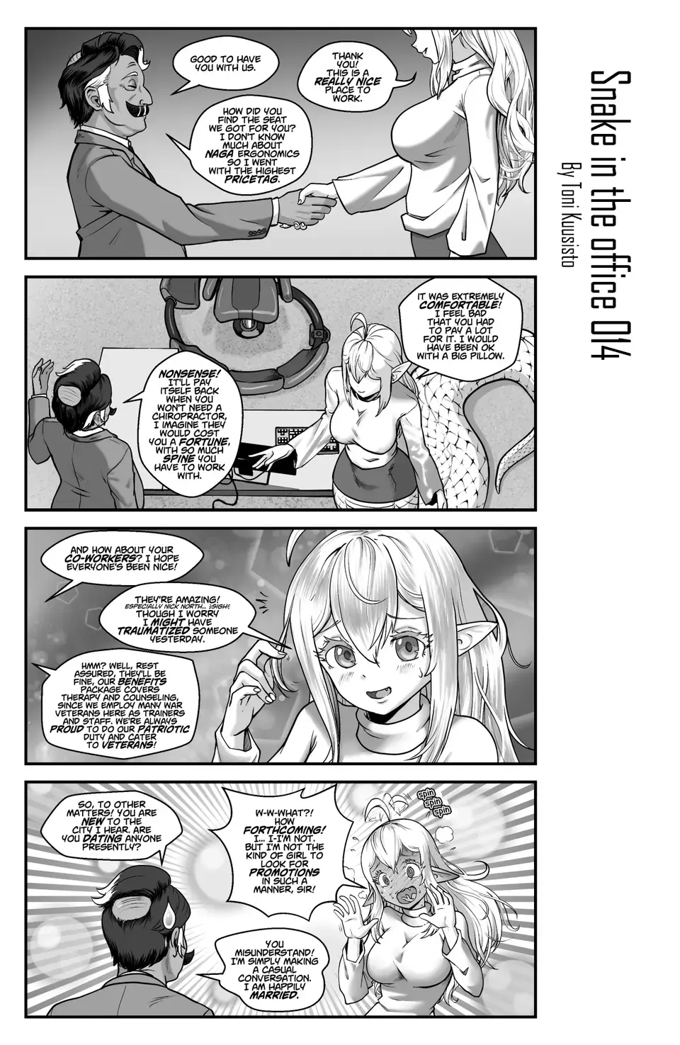Read Snake In The Office chapter 1 image 14 on Lezhin