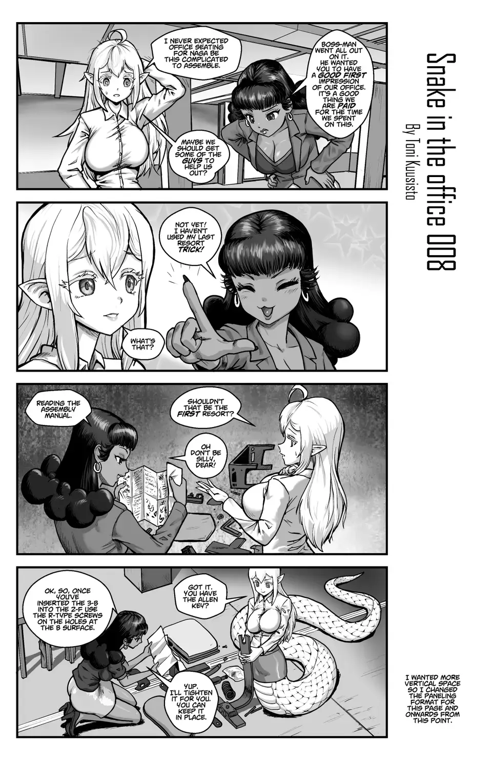 Read Snake In The Office chapter 1 image 8 on Lezhin