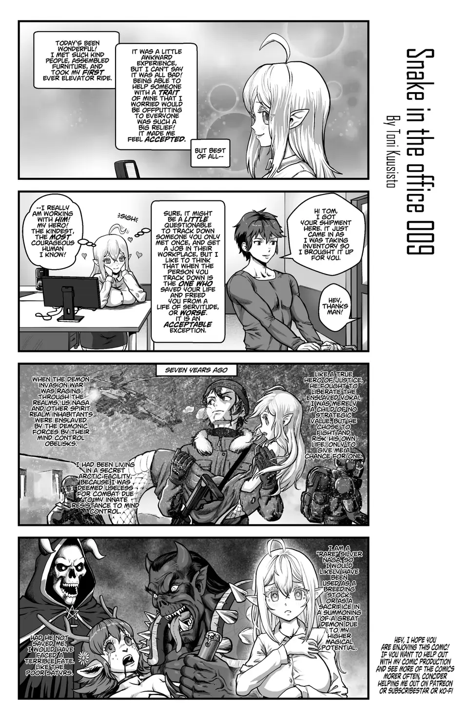 Read Snake In The Office chapter 1 image 9 on Lezhin