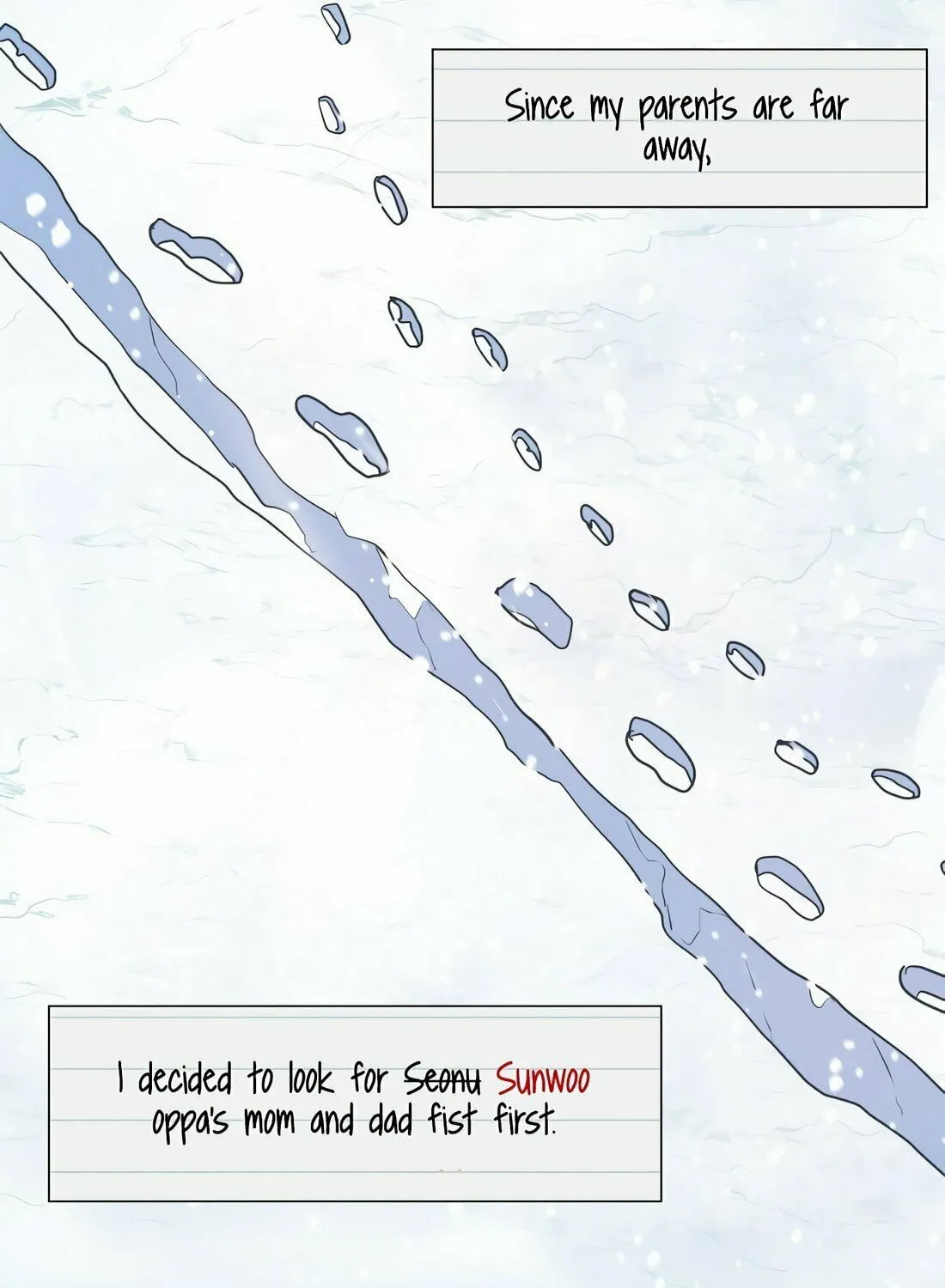 Read Snow Footsteps chapter 1 image 8 on Lezhin