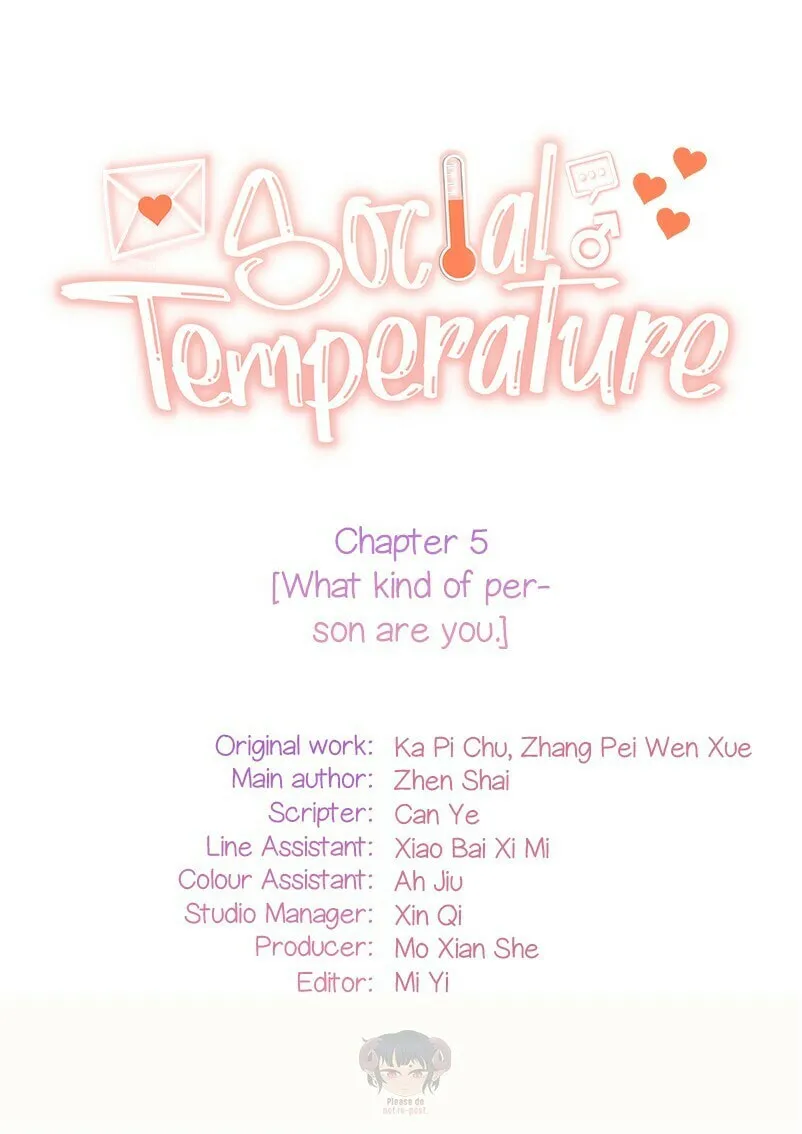 Read Social Temperature (Colored) chapter 5 image 1 on Lezhin