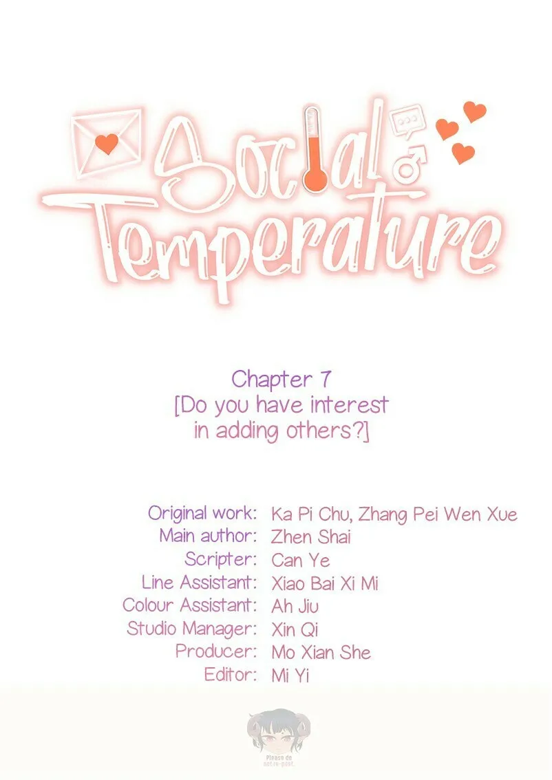 Read Social Temperature (Colored) chapter 7 image 1 on Lezhin